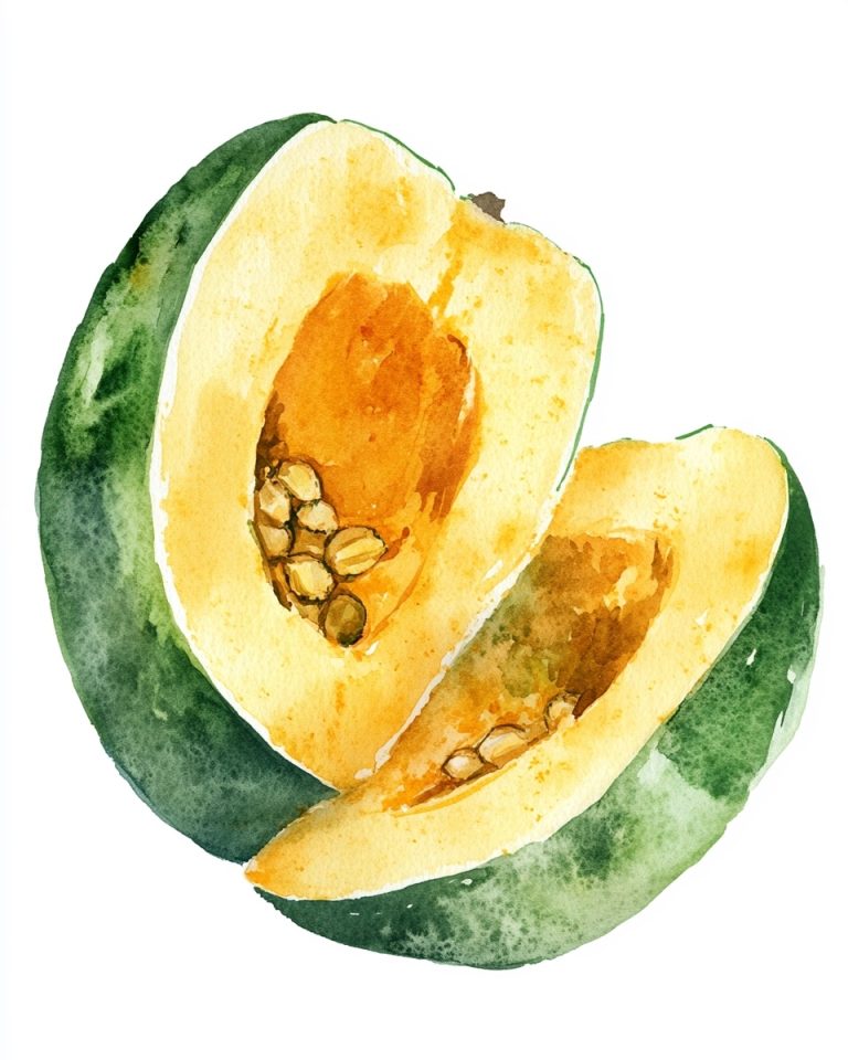 Watercolor Acorn Pumpkin Slice