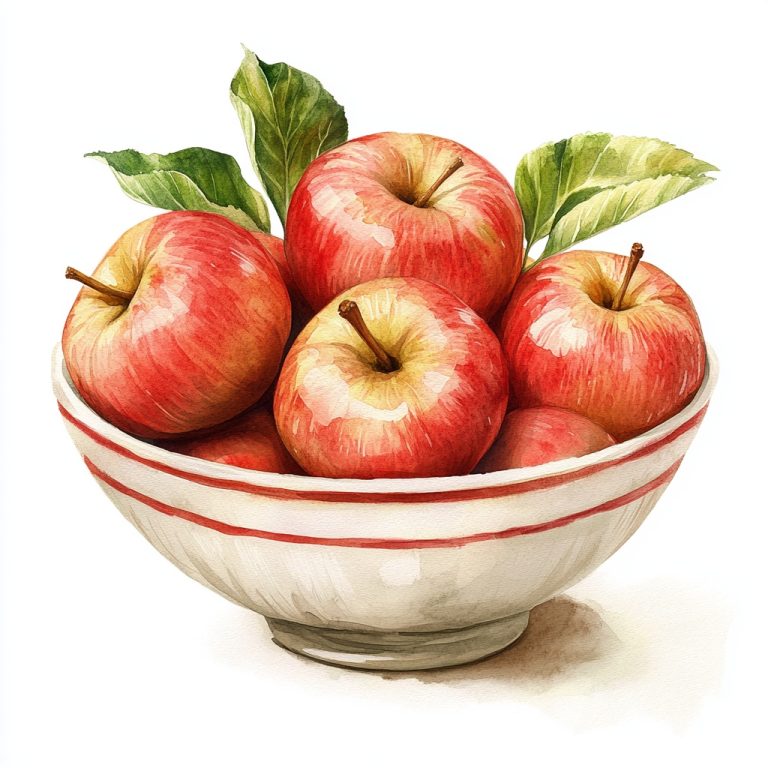 Watercolor Apples Clipart