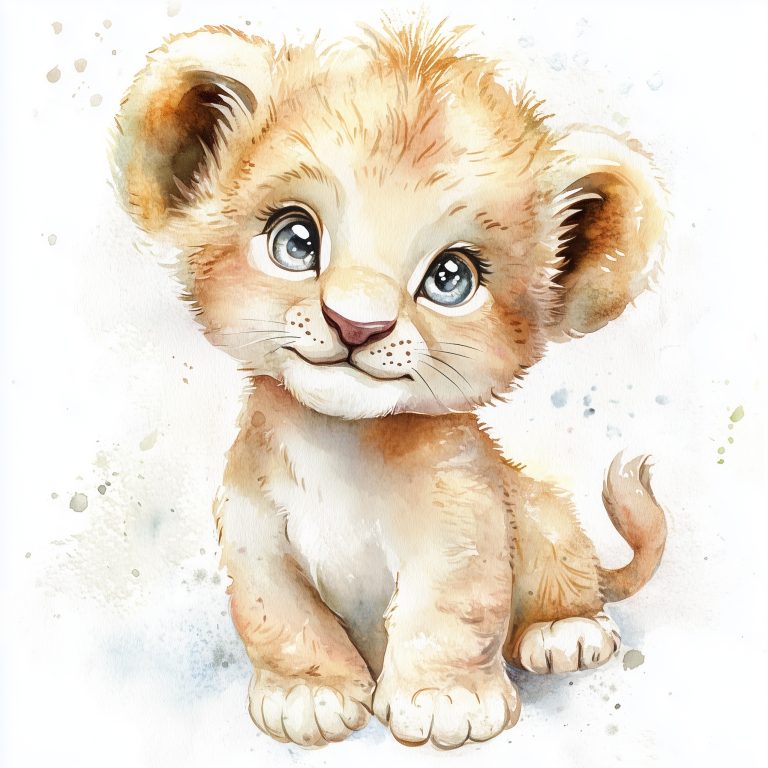 Watercolor Baby Animal Clipart