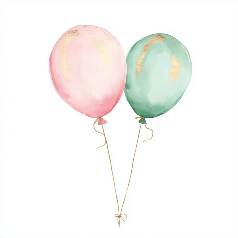 Watercolor Balloon Clipart