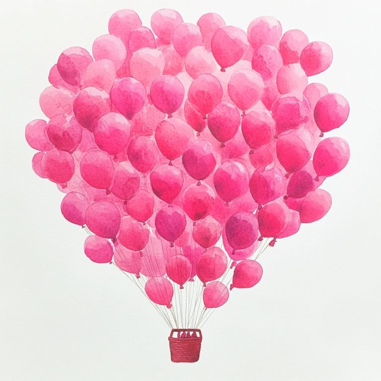 Watercolor Balloon Formation