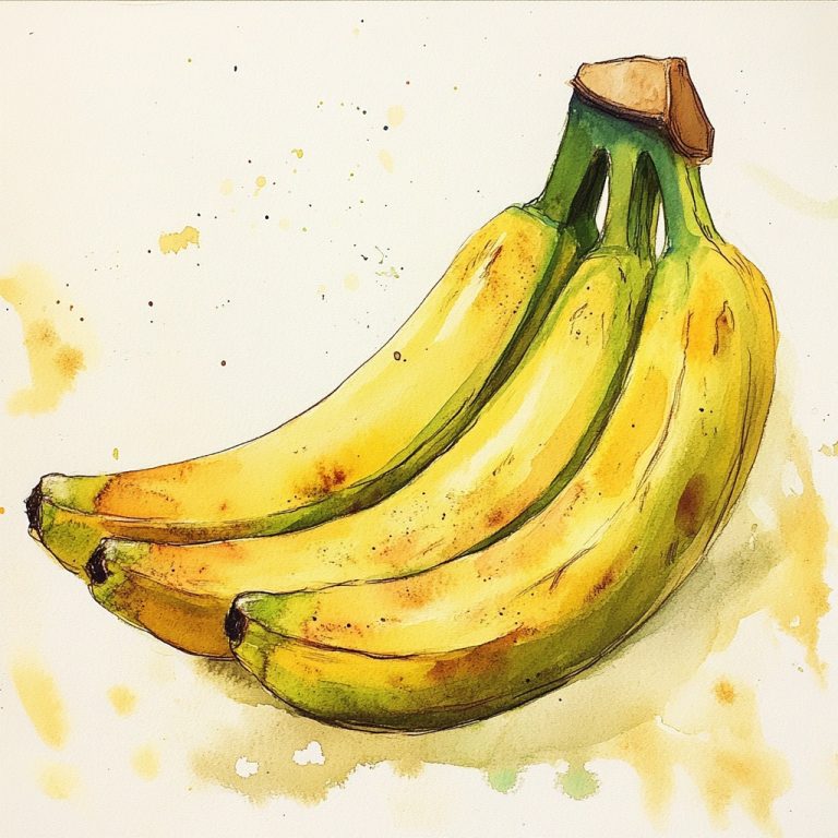 Watercolor Bananas in Japan