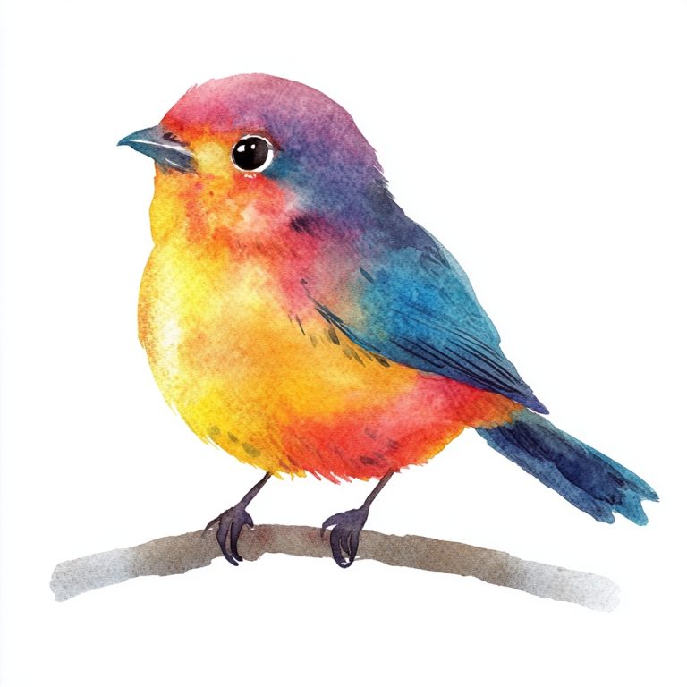 Watercolor Bird Clipart