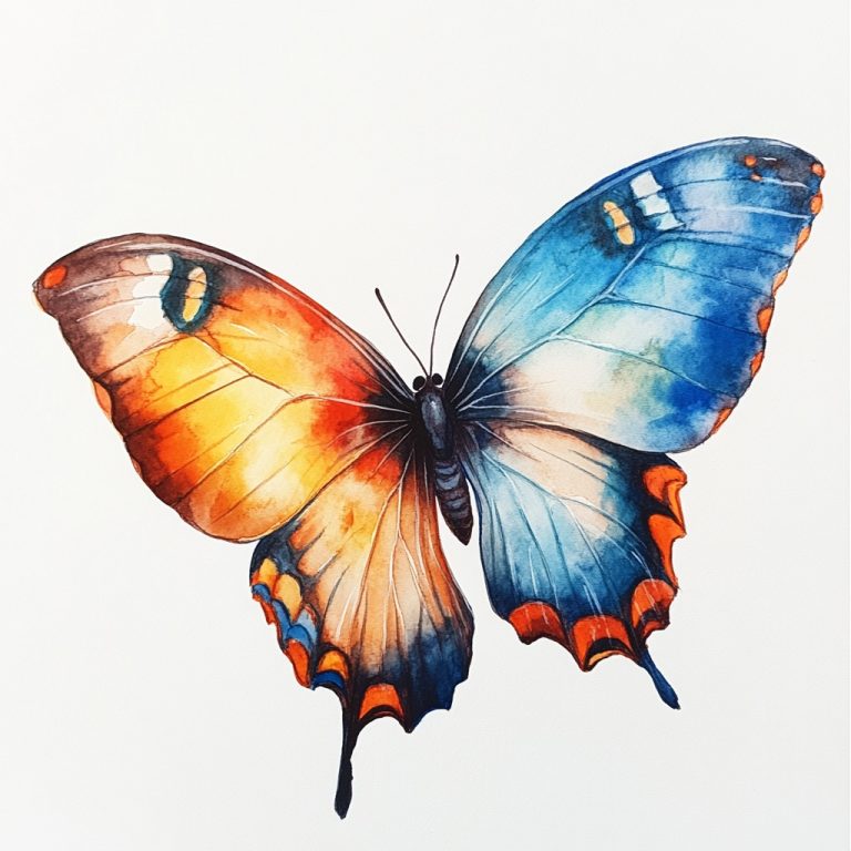 Watercolor Butterfly Illustration