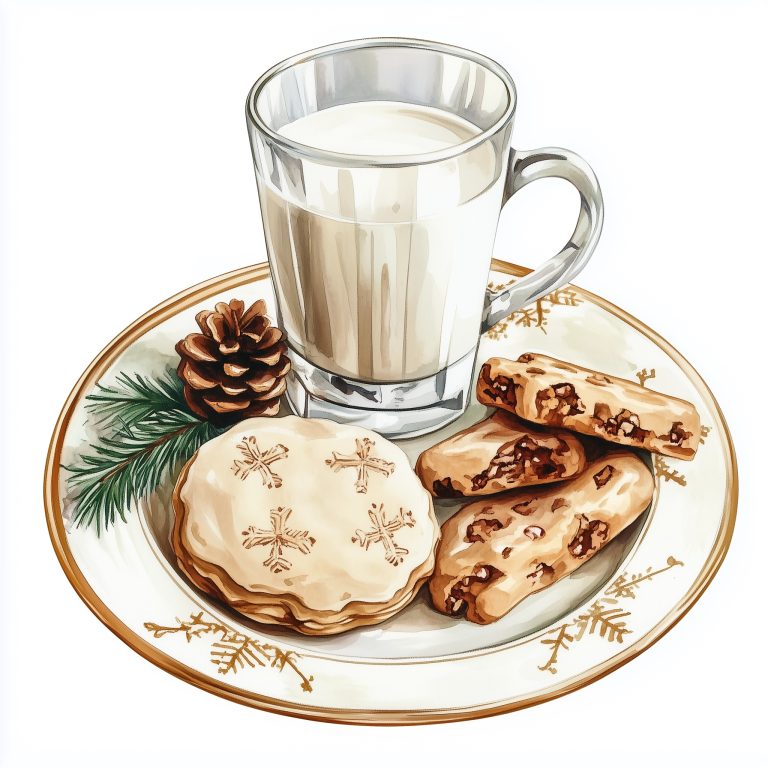 Watercolor Christmas Cookies Illustration