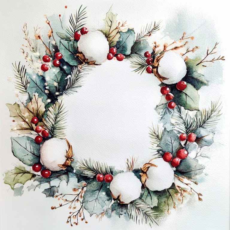 Watercolor Christmas Ornaments