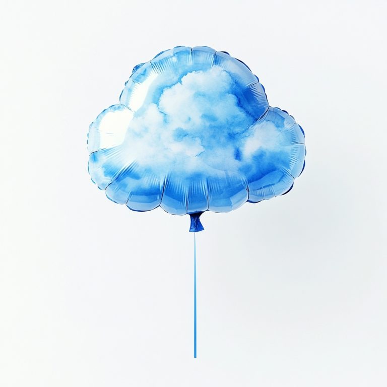 Watercolor Cloud Balloon