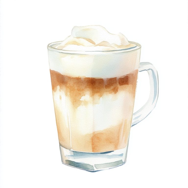 Watercolor Cold Macchiato