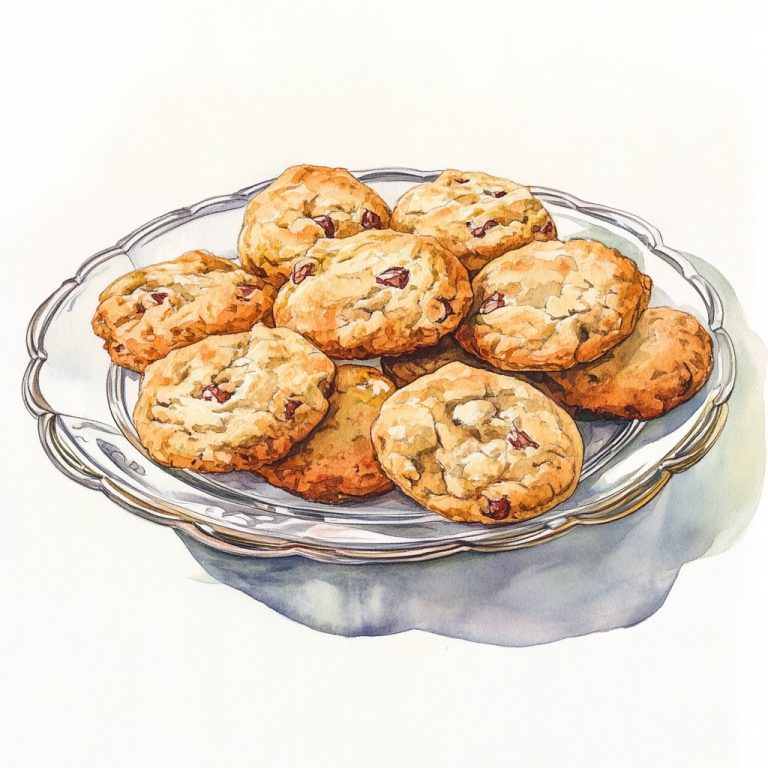 Watercolor Cookie Tray Display