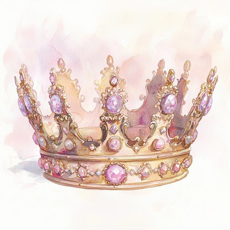 Watercolor Crown Illustration