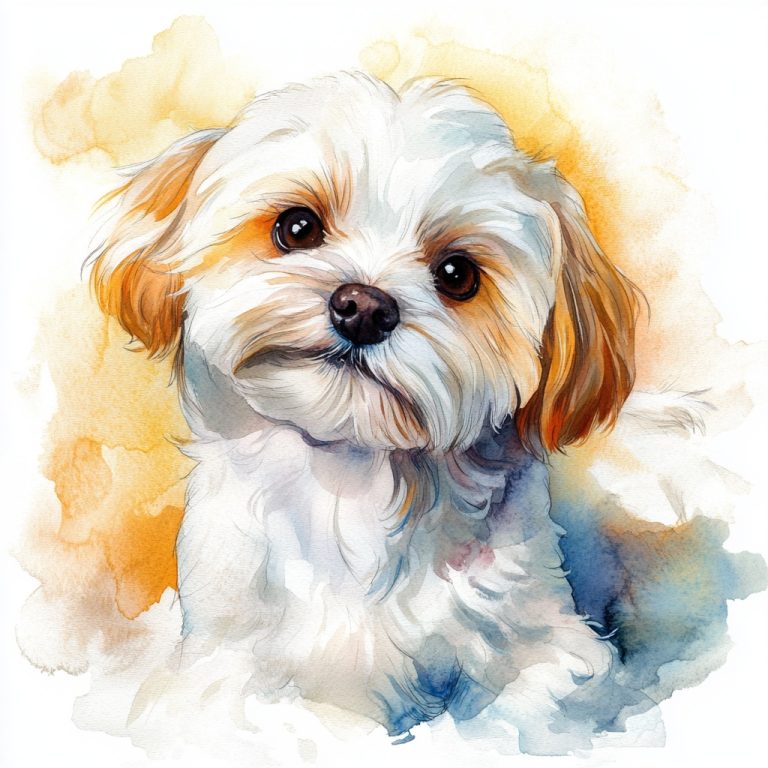 Watercolor Cute Dog Designs