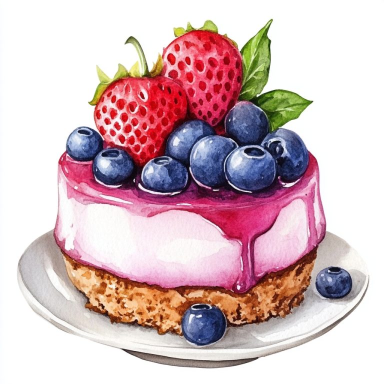 Watercolor Dessert Clipart