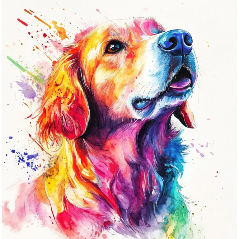 Watercolor Dog Illustrations