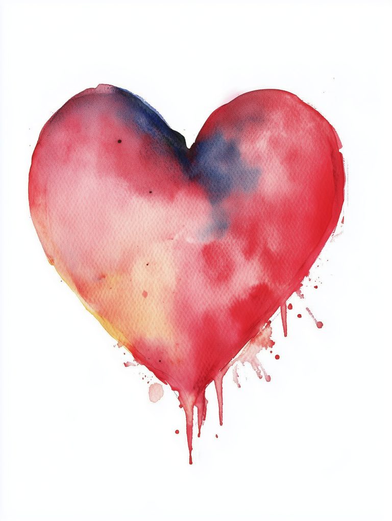 Watercolor Heart Illustration