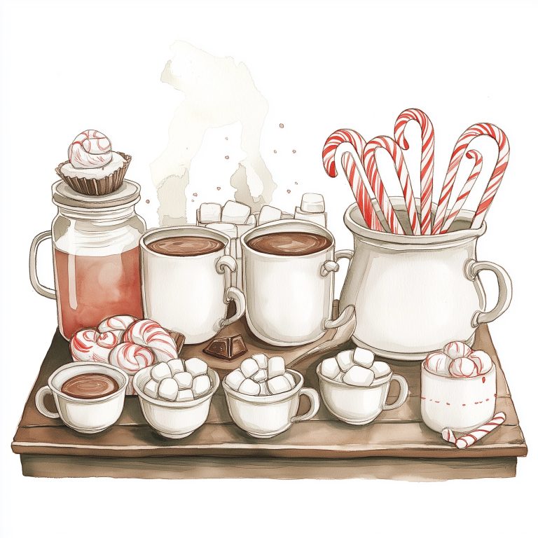 Watercolor Hot Chocolate Station