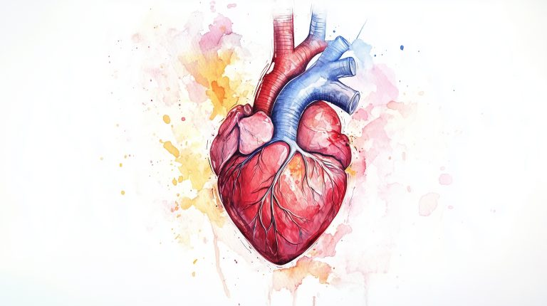 Watercolor Human Heart Illustration scaled