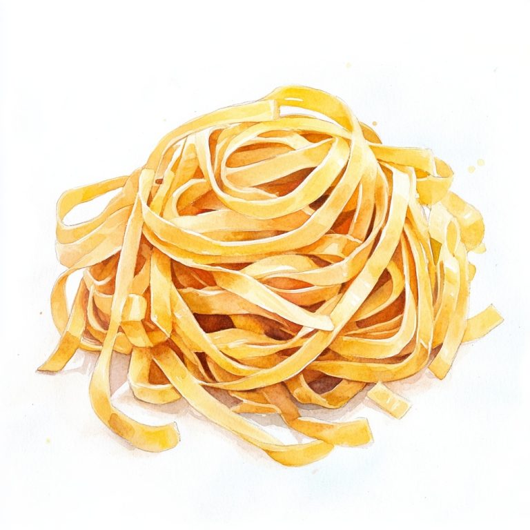 Watercolor Italian Tagliolini