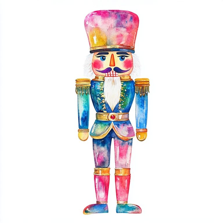 Watercolor Jelly Nutcracker Design