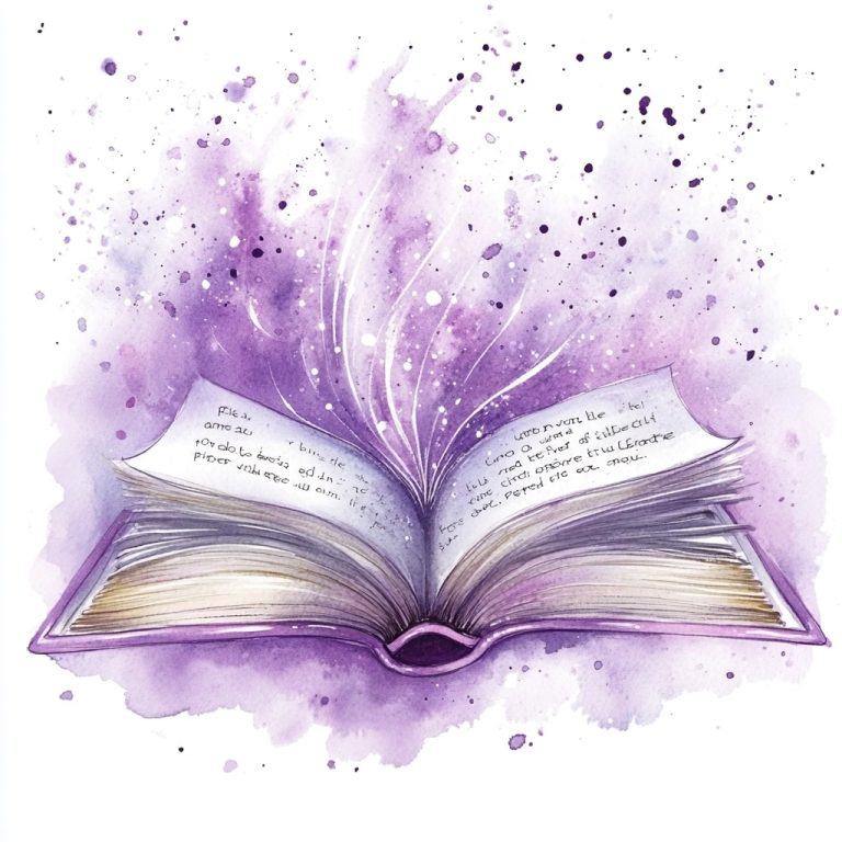 Watercolor Lilac Princess Book