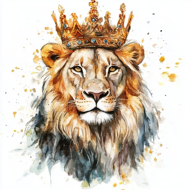 Watercolor Lion of Judah