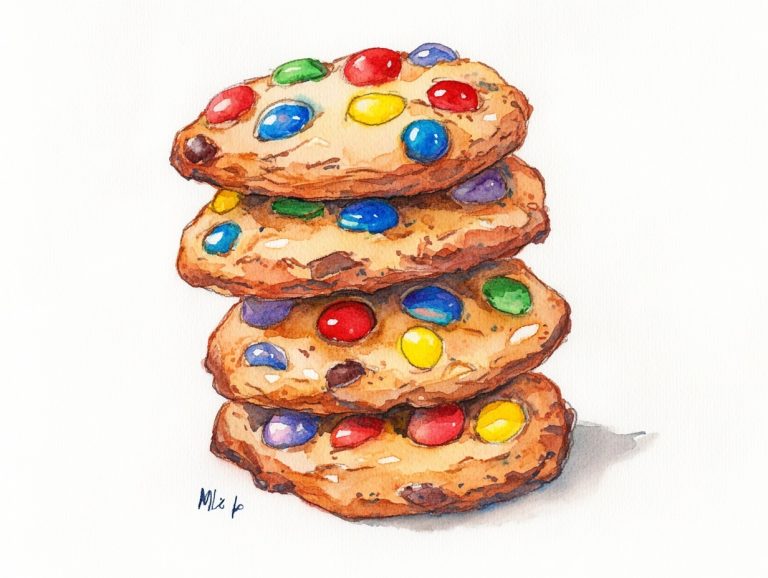 Watercolor MM Cookie Stack