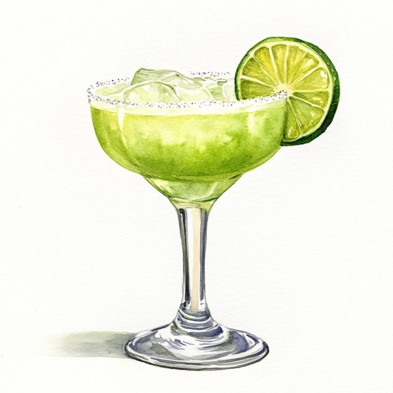 Watercolor Margarita Illustration