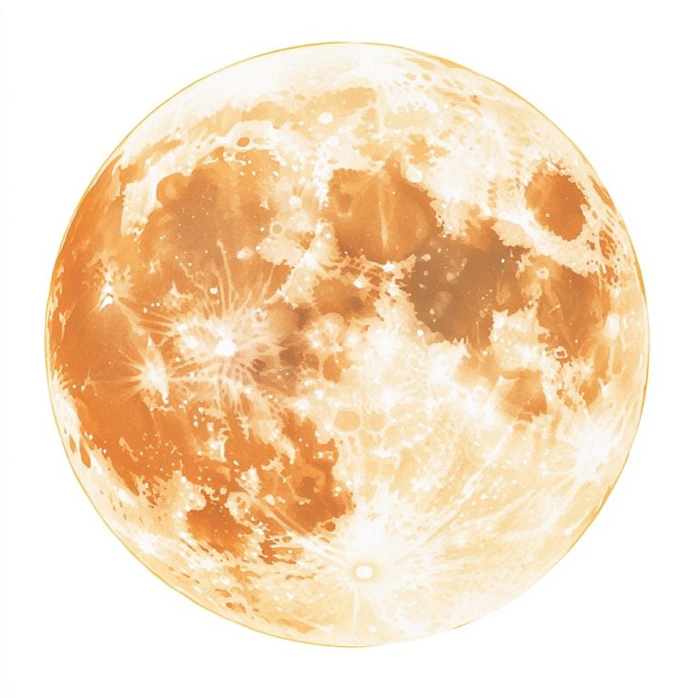 Watercolor Moon Clipart