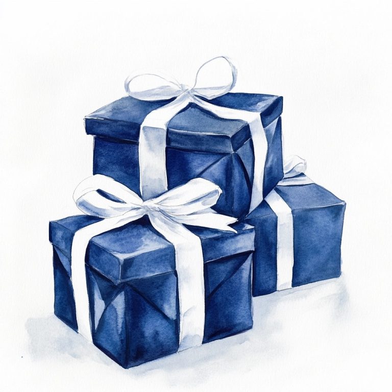 Watercolor Navy Christmas Gifts