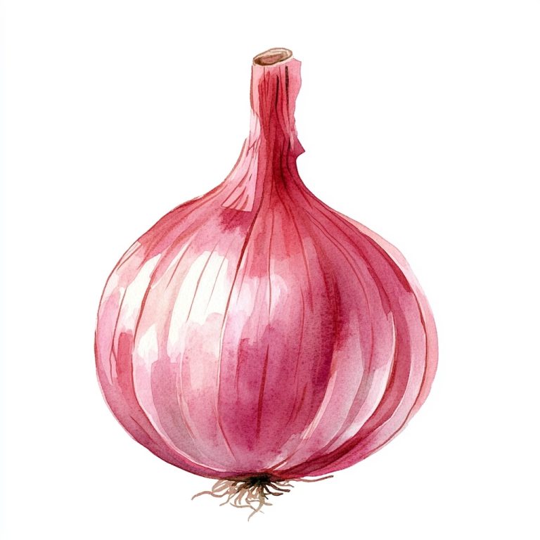 Watercolor Onion Clip Art