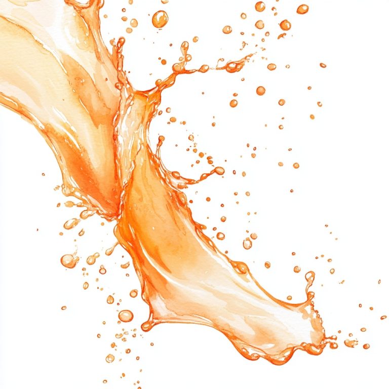 Watercolor Orange Splash