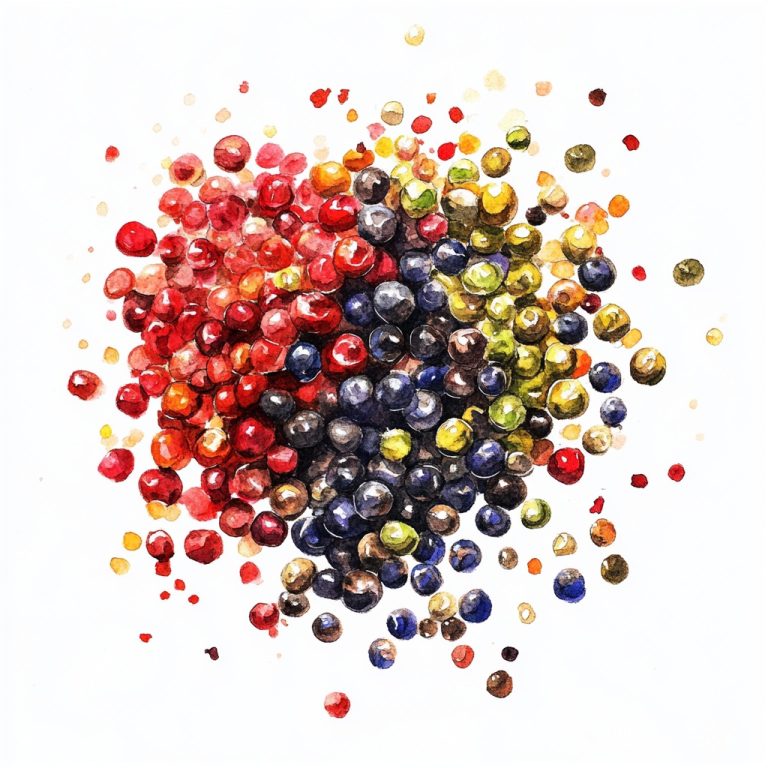 Watercolor Pepper Flakes Art