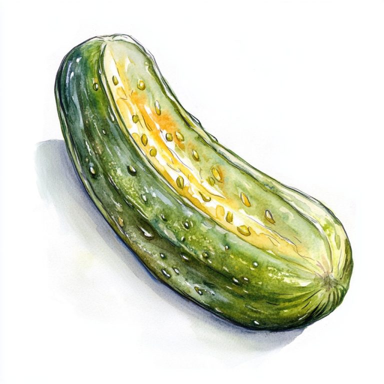 Watercolor Pickle Sketch