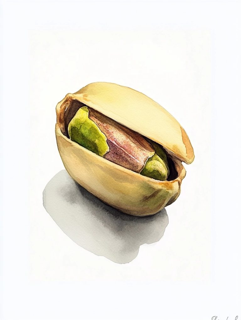 Watercolor Pistachio Nut Print