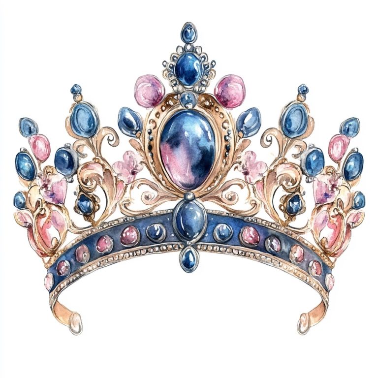 Watercolor Princess Tiara