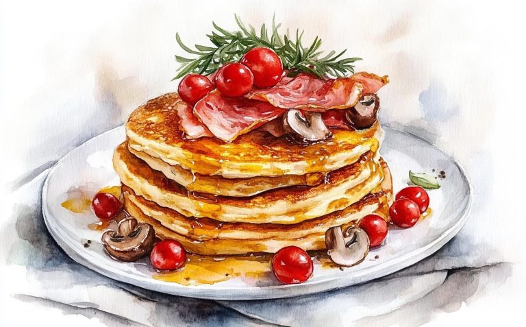 Watercolor Savory Pancakes Collection