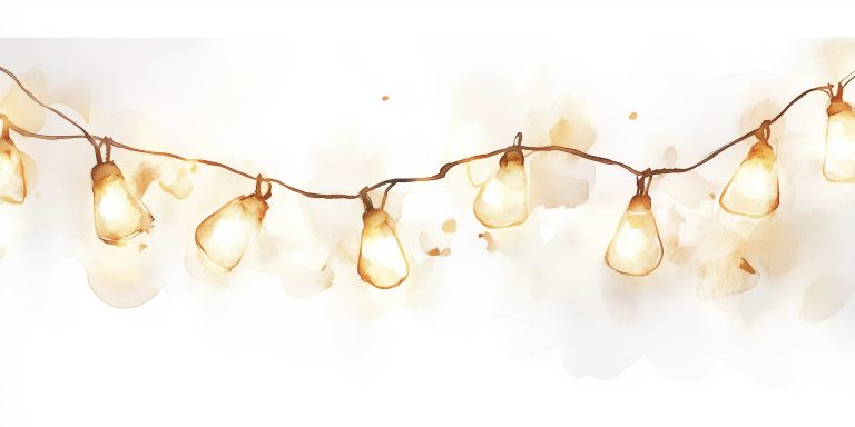 Watercolor String Lights Display scaled