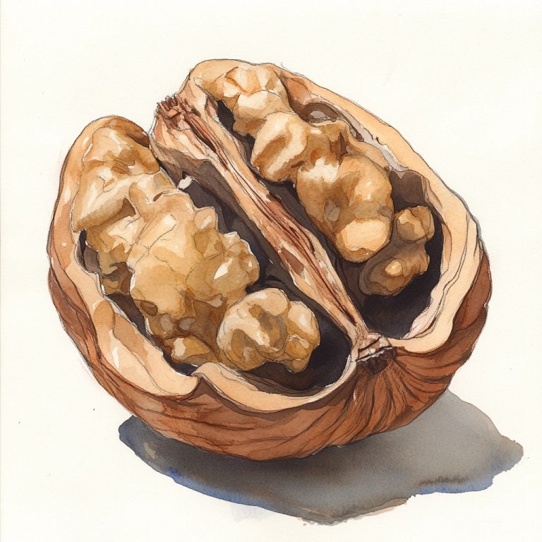 Watercolor Walnut Study