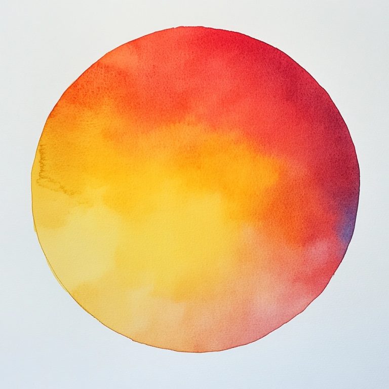 Watercolor Yellow Red Gradient