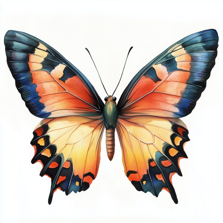 Watercolored Butterfly Graphic