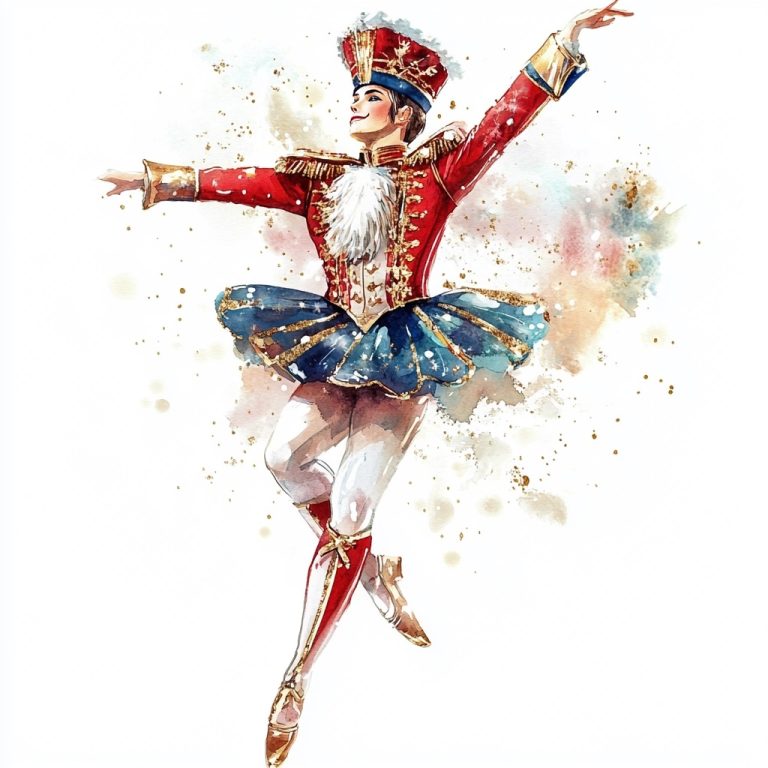 Watercolour Nutcracker Ballet Clipart