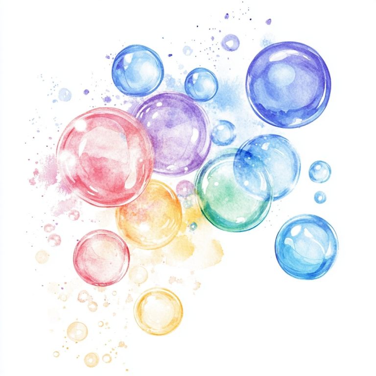 Watercolour Soap Bubbles