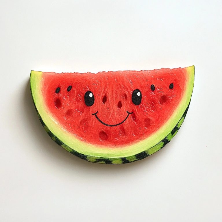 Watermelon Slice Face Graphic