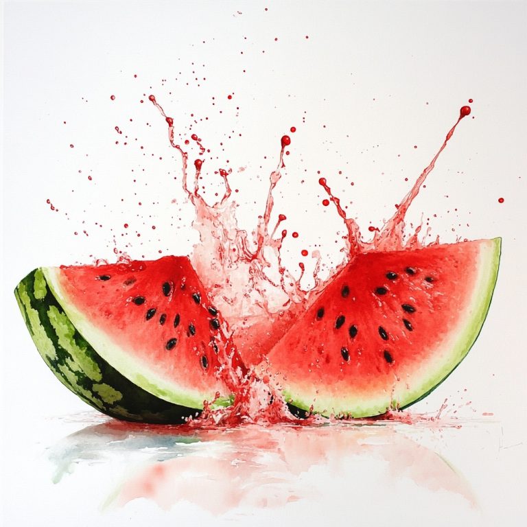 Watermelon Splash Art