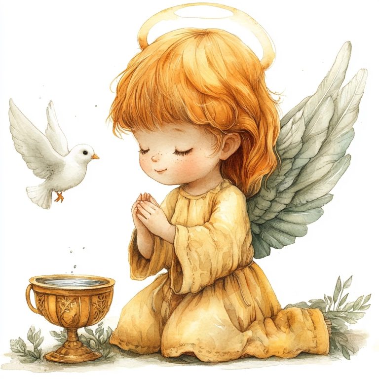 Whimsical Angel with Chalice