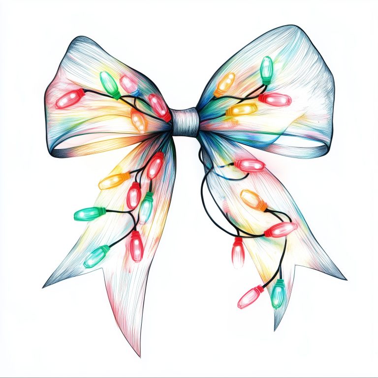 Whimsical Bow with Lights