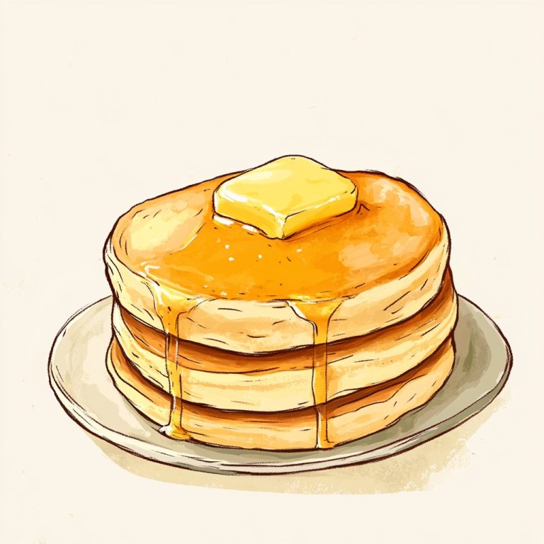 Whimsical Hotcake Illustration