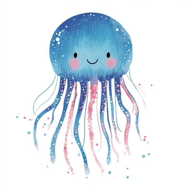 Whimsical Jellyfish Illustration