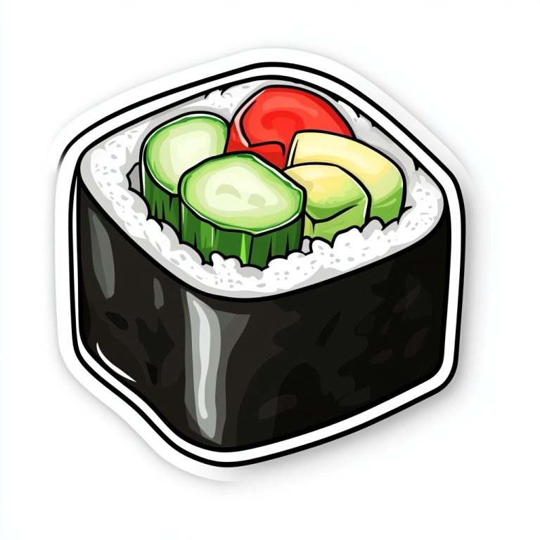 Whimsical Maki Roll Sticker