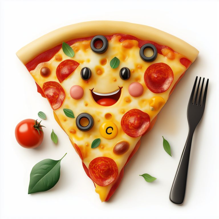 Whimsical Pizza Character Illustration