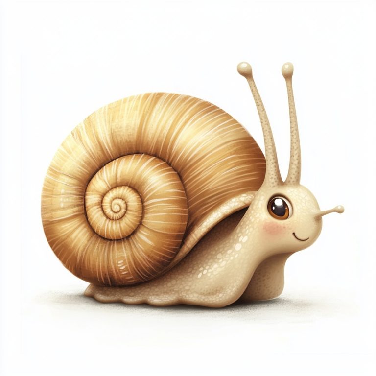 Whimsical Snail Shell Illustration